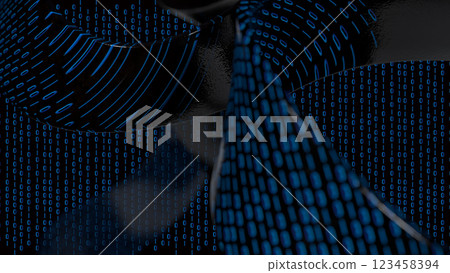 The Digital Number for Abstract Background 3D Rendering. The Digital Number for Abstract Background 3D Rendering. 123458394