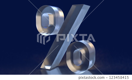 The percent for Tax or Business concept 3d Rendering. The percent for Tax or Business concept 3d Rendering. 123458415
