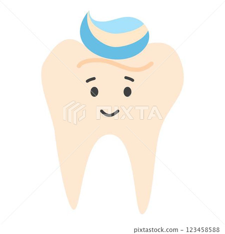 Tooth with Dental Care 123458588