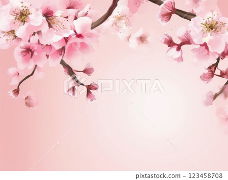 Cherry blossom illustration 123458708