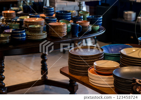 Pottery, pottery, dishes, utensils 123458724