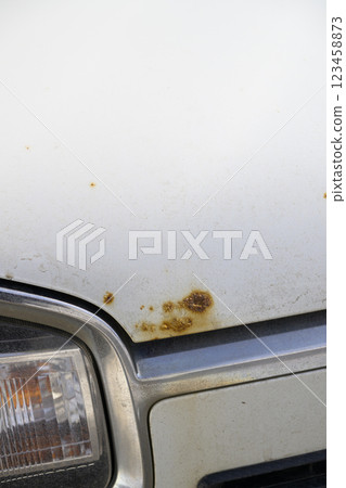 Rust on cars (salt damage caused by snow-melting agents) 123458873