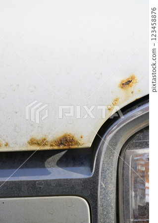 Rust on cars (salt damage caused by snow-melting agents) 123458876