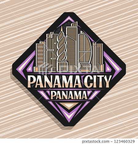 Vector logo for Panama City Vector logo for Panama City 123460329