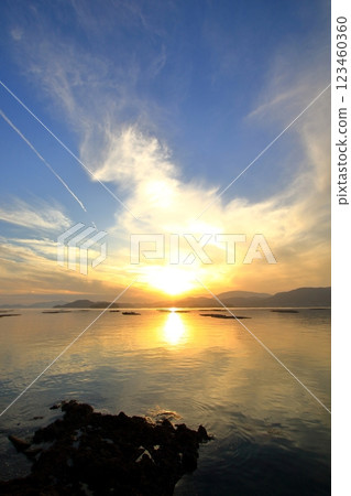 Beautiful dusk of seto 123460360