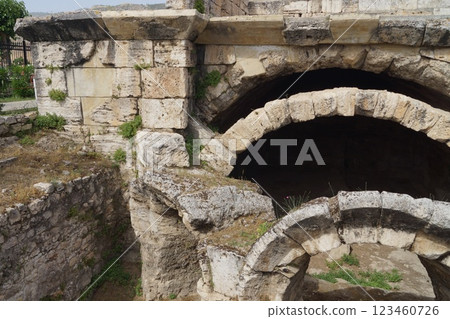 Türkiye, Pamukkale, Hierapolis ruins Türkiye, Pamukkale, Hierapolis ruins 123460726