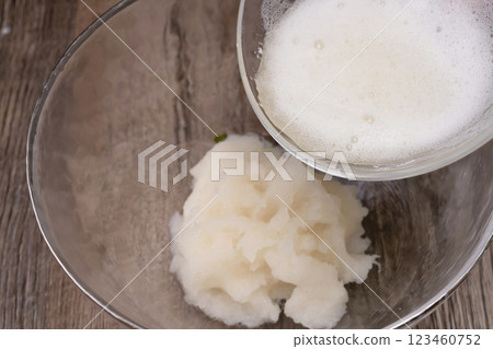 The process of making steamed turnip The process of making steamed turnip 123460752