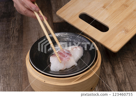 The process of making steamed turnip The process of making steamed turnip 123460755