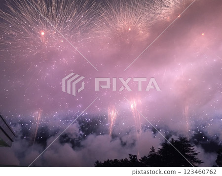 Fireworks obscured by smoke Fireworks obscured by smoke 123460762