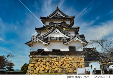 National Treasure Hikone Castle Tower, Hikone City, Gifu Prefecture National Treasure Hikone Castle Tower, Hikone City, Gifu Prefecture 123460981