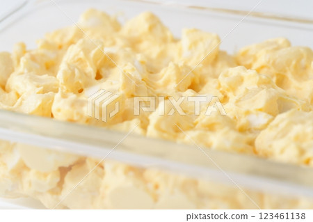 Delicious creamy macaroni and egg salad (for sandwiches, breakfast, etc.) - 3:2 Delicious creamy macaroni and egg salad (for sandwiches, breakfast, etc.) - 3:2 123461138