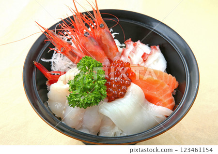 海鮮大碗Ebi鮭魚子鮭魚乾貝 123461154