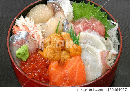 Seafood fresh chirashi Seafood chirashi sushi 123461617