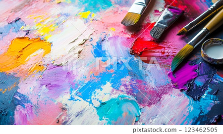 Painted canvas Painted canvas 123462505