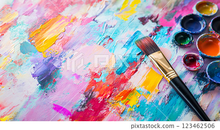 Painted canvas Painted canvas 123462506