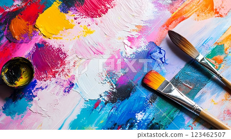 Painted canvas Painted canvas 123462507