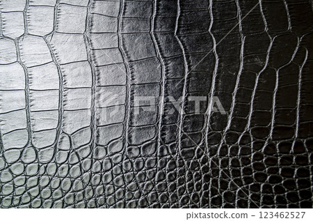 Clear black crocodile skin background with customizable space for text or for mockup 123462527