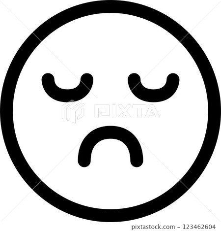 表情符號、表情符號、臉、拒絕、沉默、模糊、圖標、裝飾、插圖、設計、素材 123462604