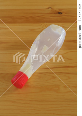 Image of partially used or finished mayonnaise 123462706