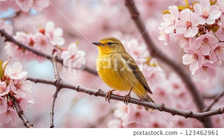 鳥兒與春花/梅花/櫻花 鳥兒與春花/梅花/櫻花 123462961