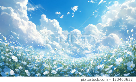 花背景素材（生成AI） 123463632