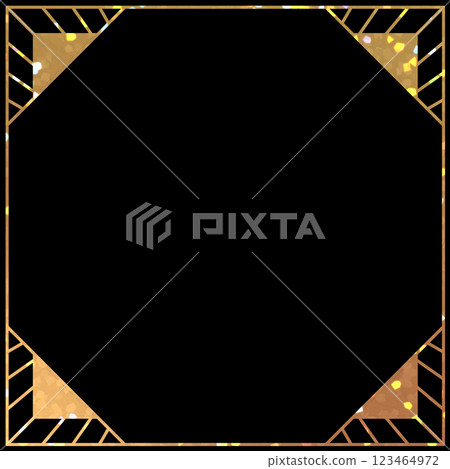 金銀絲閃光_frame_square 123464972