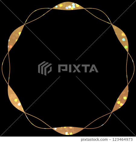金銀絲閃光_frame_circle 金銀絲閃光_frame_circle 123464973