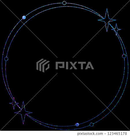 Hologram_frame_circle 123465178