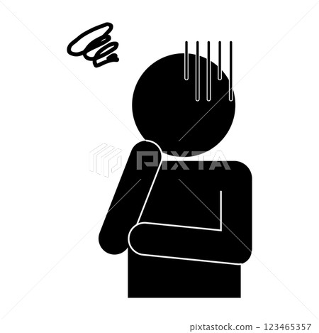 Confused person pictogram 123465357