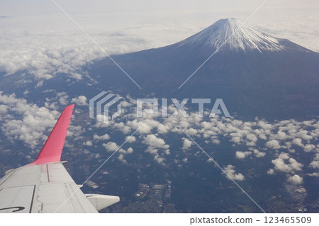 Fuji seen from an airplane Fuji seen from an airplane 123465509