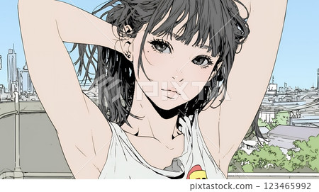 Young woman feeling negative emotions 123465992