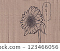 The sunflowers are drooping in the heat 123466056