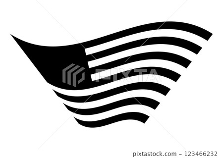 Flag USA icon. Flag USA icon. 123466232