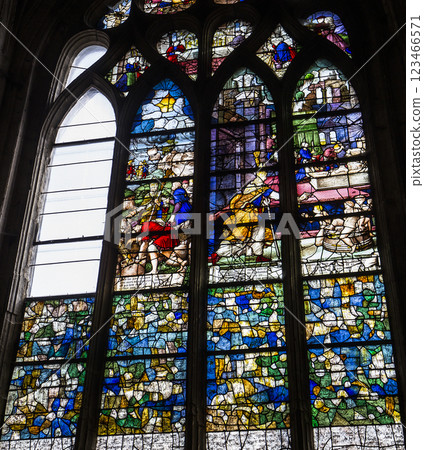 Saint Etienne cathedral, in Beauvais, France 123466571