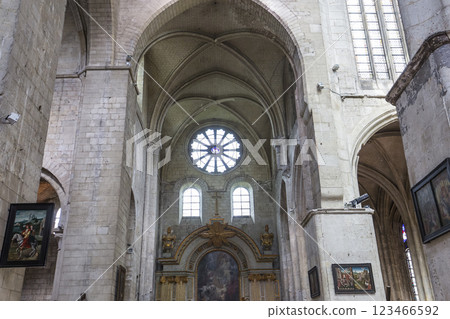 Saint Etienne cathedral, in Beauvais, France 123466592