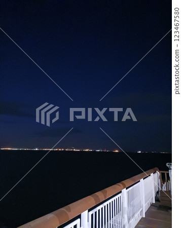 “隔海相望的夢幻夜景 | 靜謐的海面與璀璨的城市燈光” 123467580