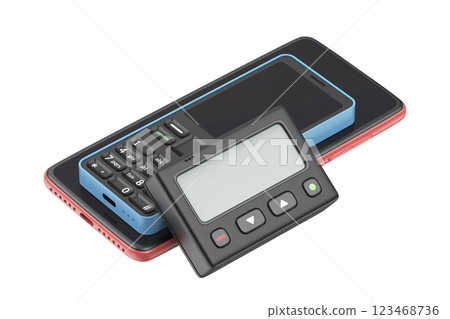 Pager, feature phone, and smartphone Pager, feature phone, and smartphone 123468736