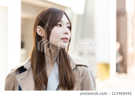 Image of a woman out and about (stock photo) Image of a woman out and about (stock photo) 123469442