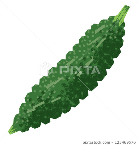 Paper-cut bitter melon 123469570