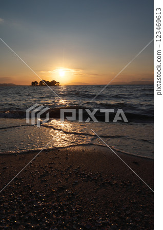 Evening view of Lake Shinji (Matsue City) Evening view of Lake Shinji (Matsue City) 123469613