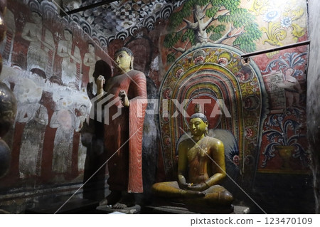 Inside the Rangiri Dambulla cave temple (Sri Lanka) Inside the Rangiri Dambulla cave temple (Sri Lanka) 123470109