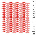 Triangles with slanted red lines as a pattern and visual component 123470208