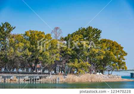 Zeze Castle Ruins Park, Otsu City, Shiga Prefecture Zeze Castle Ruins Park, Otsu City, Shiga Prefecture 123470228