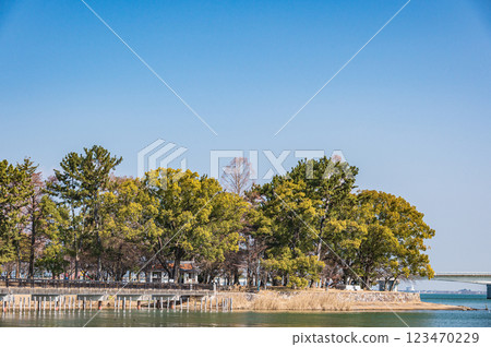 Zeze Castle Ruins Park, Otsu City, Shiga Prefecture Zeze Castle Ruins Park, Otsu City, Shiga Prefecture 123470229