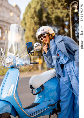 Stylish Ride in Rome 123470270