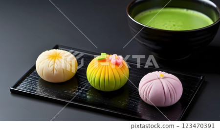 Japanese sweets/sweets 123470391