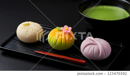Japanese sweets/sweets 123470392