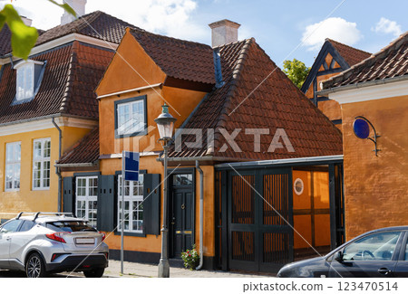 House facade in Copenhagen, Denmark. Real estate investment. House facade in Copenhagen, Denmark. Real estate investment. 123470514