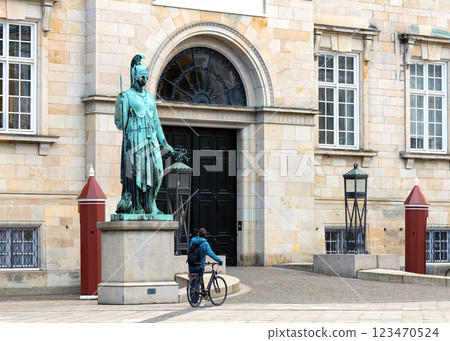 Christiansborg Palace in Copenhagen. Danish Parliament Folketinget. Christiansborg Palace in Copenhagen. Danish Parliament Folketinget. 123470524