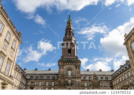 Christiansborg Palace in Copenhagen. Danish Parliament Folketinget. Christiansborg Palace in Copenhagen. Danish Parliament Folketinget. 123470532